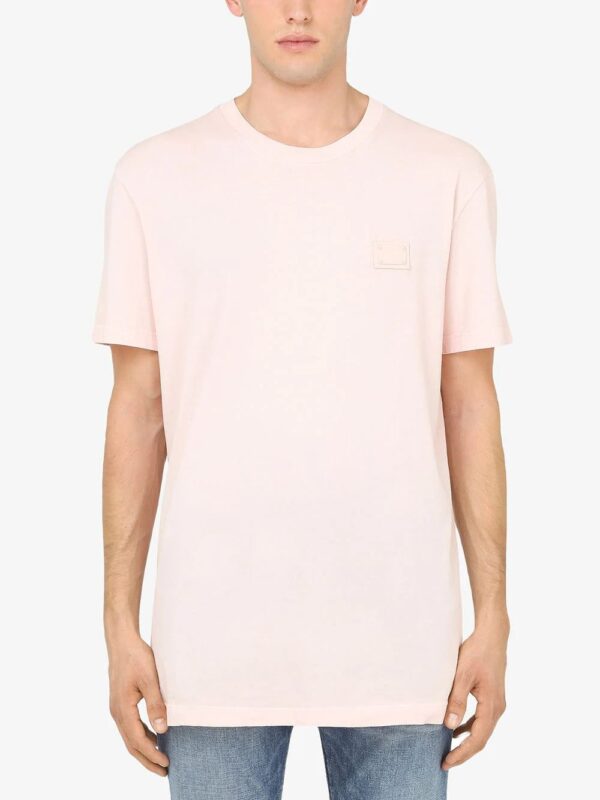 Dolce & Gabbana  logo-patch crew-neck T-shirt - Image 3