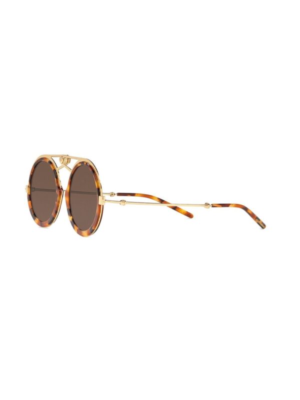 Dolce & Gabbana Eyewear tortoiseshell pilot frame sunglasses - Image 2