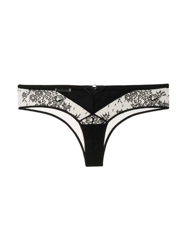Fleur Du Mal  floral-embroidered vegan leather thongs - Image 2