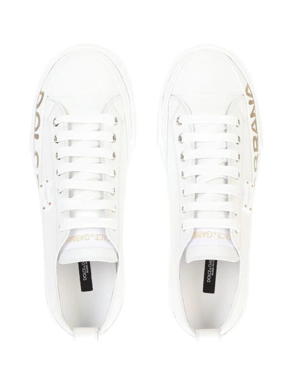Dolce & gabbana logo-print low-top sneakers - Image 4