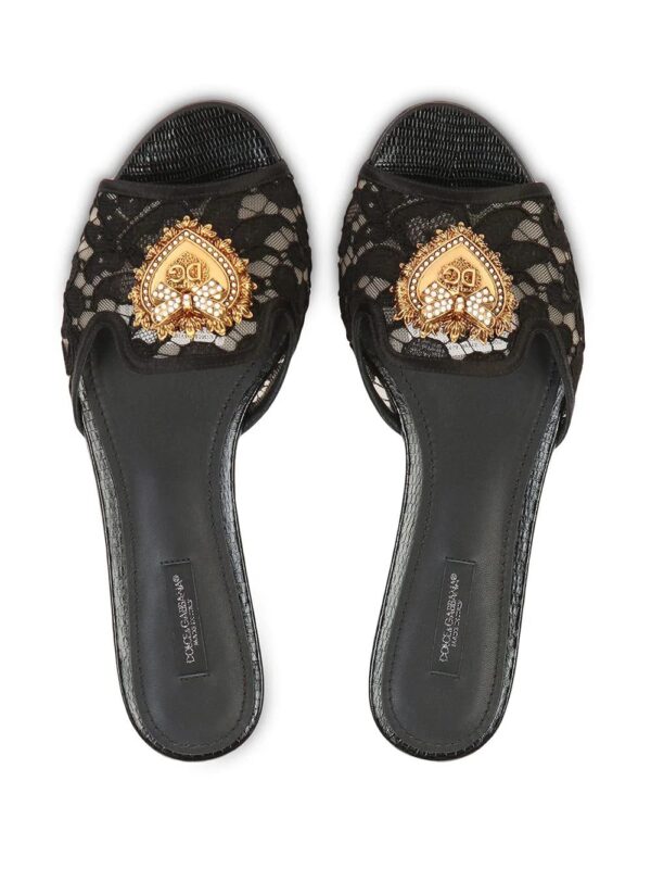 Dolce & Gabbana  embellished-detail slip-on sandals - Image 4