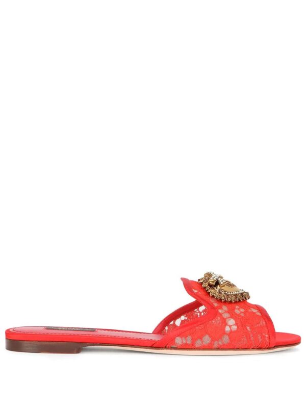 Dolce & Gabbana  embellished-detail slip-on sandals