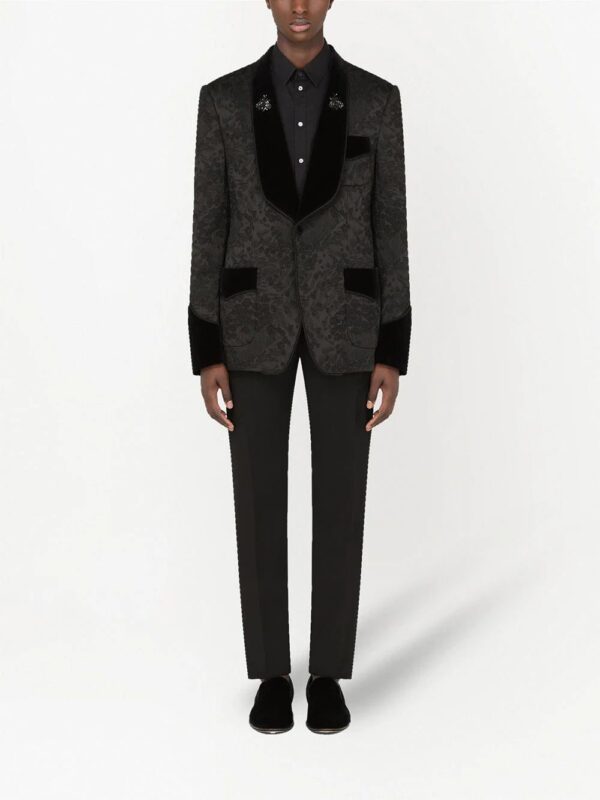 Dolce & Gabbana  floral jacquard single-breasted blazer - Image 2