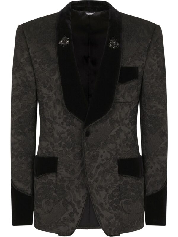 Dolce & Gabbana  floral jacquard single-breasted blazer