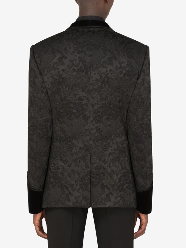Dolce & Gabbana  floral jacquard single-breasted blazer - Image 4