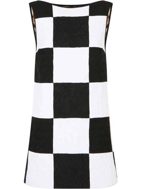 Dolce & Gabbana  patchwork jacquard sleeveless dress