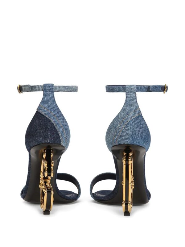 Dolce & gabbana DG heel patchwork sandals - Image 3