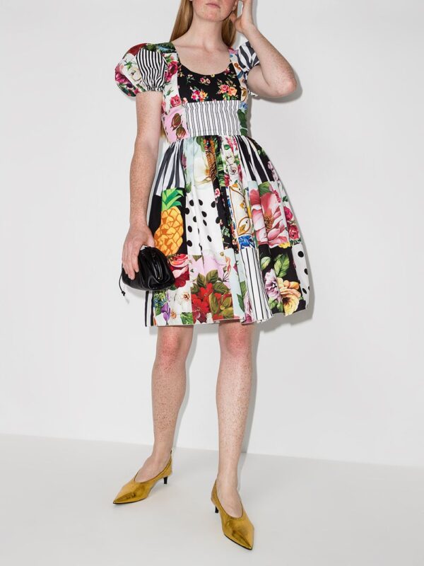 Dolce & Gabbana patchwork short-sleeve minidress - Image 5