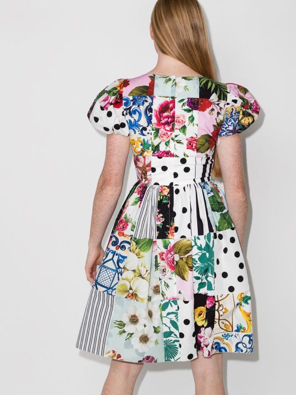 Dolce & Gabbana patchwork short-sleeve minidress - Image 3