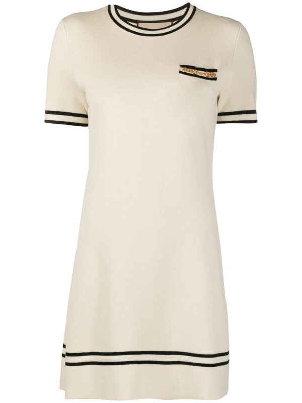 Gucci  Horsebit short-sleeve knitted dress