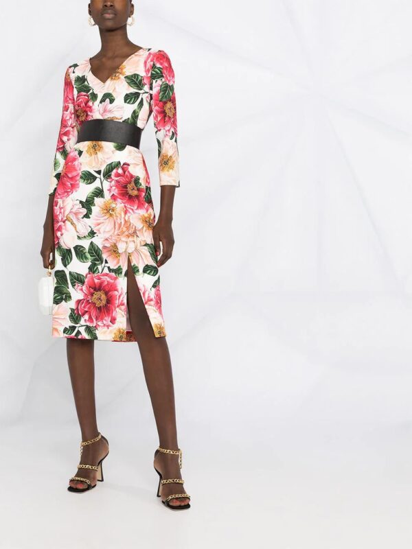 Dolce & Gabbana  floral print midi dress - Image 2