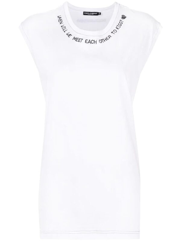 Dolce & Gabbana  slogan-print tank top