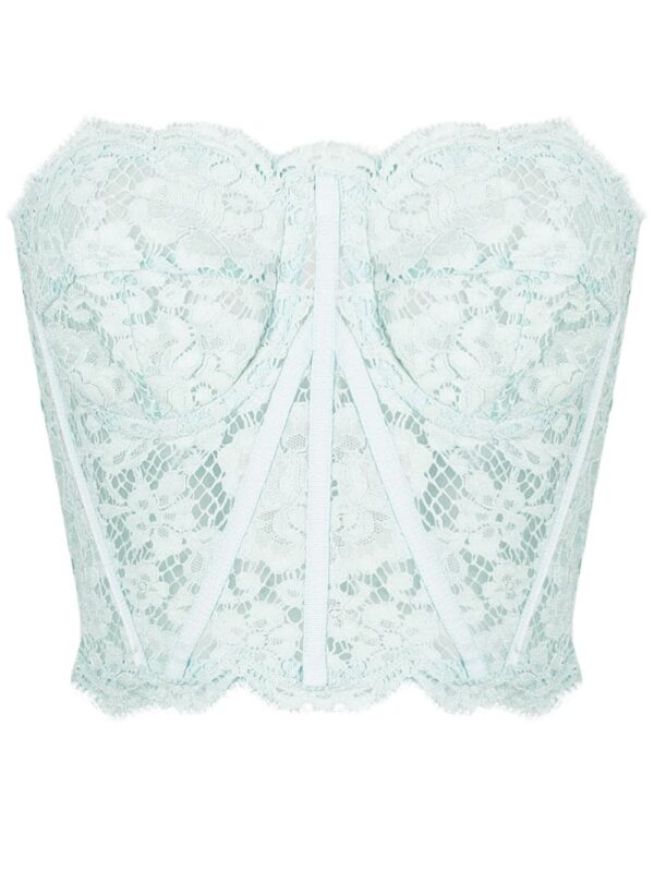 Dolce & Gabbana  strapless lace boned bodice