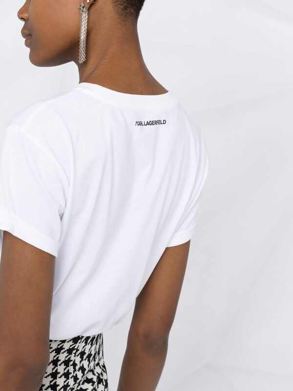 Karl Lagerfeld  logo patch T-shirt - Image 3