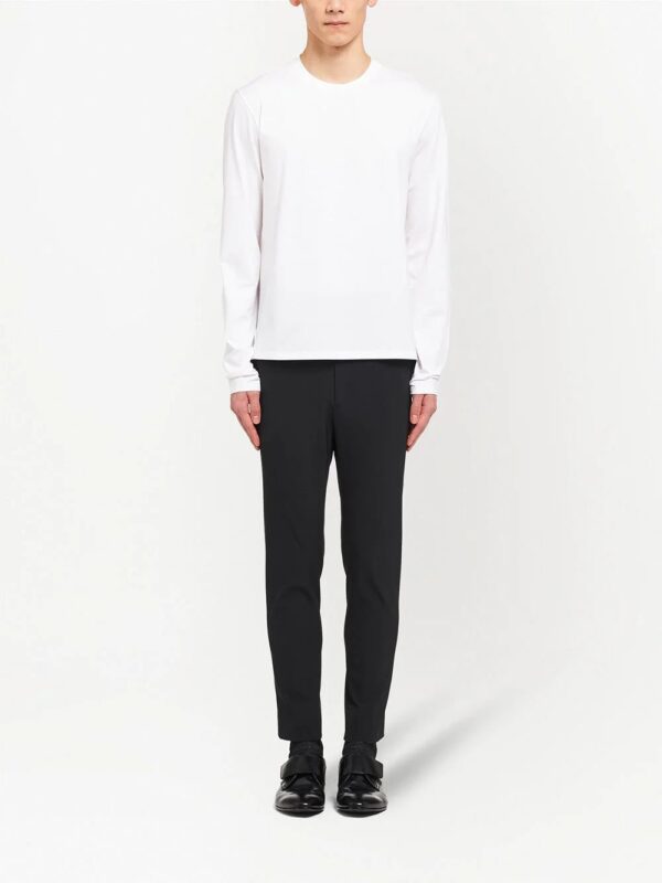 Prada  logo plaque long-sleeved T-shirt - Image 2