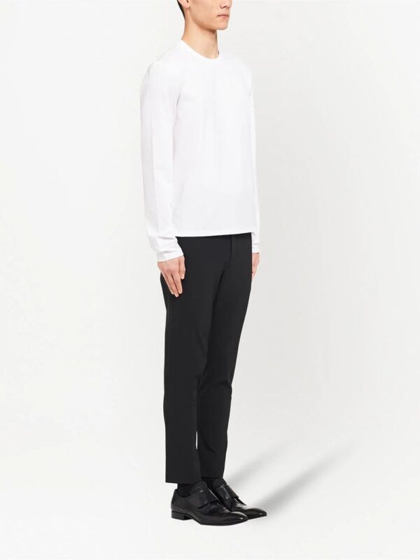 Prada  logo plaque long-sleeved T-shirt - Image 3