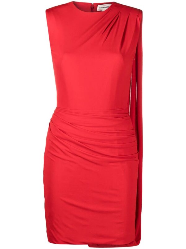Alexander McQueen  draped-detail fitted mini dress