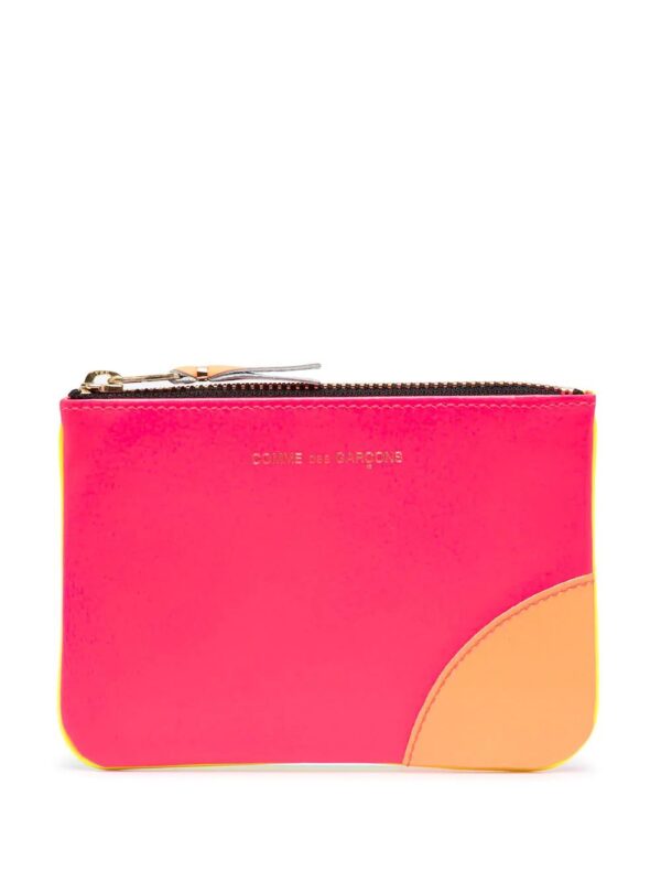 Comme Des Garçons Wallet  colour-block zipped wallet
