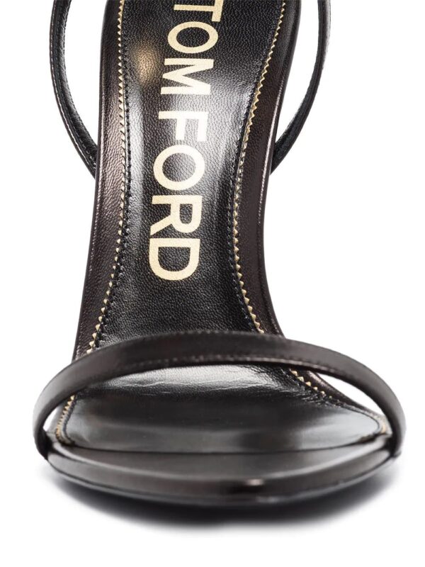 Tom Ford Padlock 105mm metallic heel sandals - Image 4