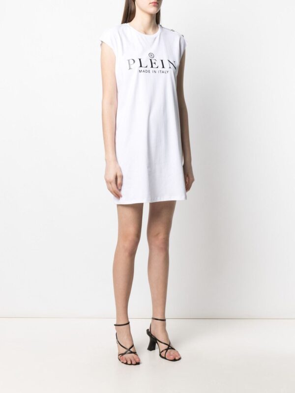 Philipp Plein logo print T-shirt dress - Image 3