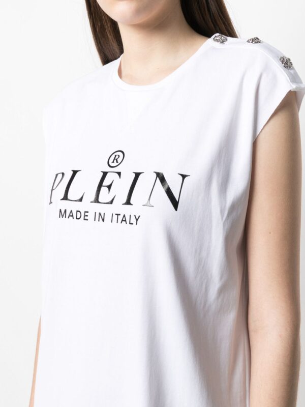 Philipp Plein logo print T-shirt dress - Image 5