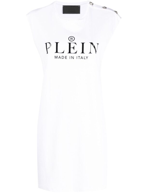 Philipp Plein logo print T-shirt dress