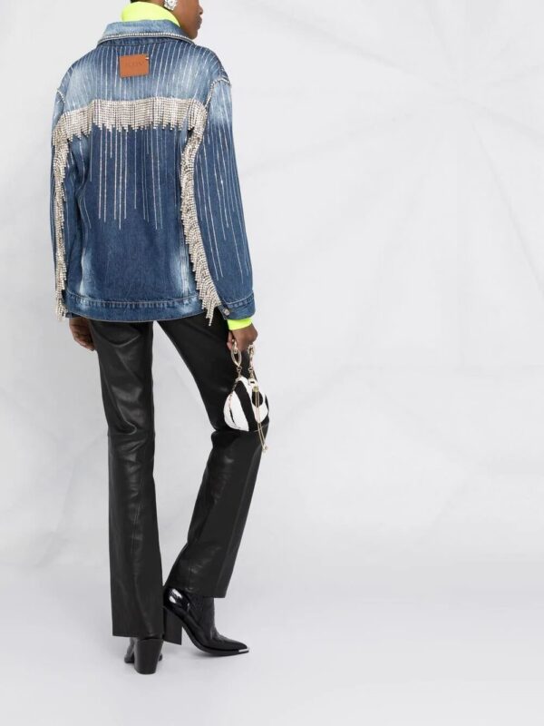 Philipp Plein  crystal-embellished denim jacket - Image 2