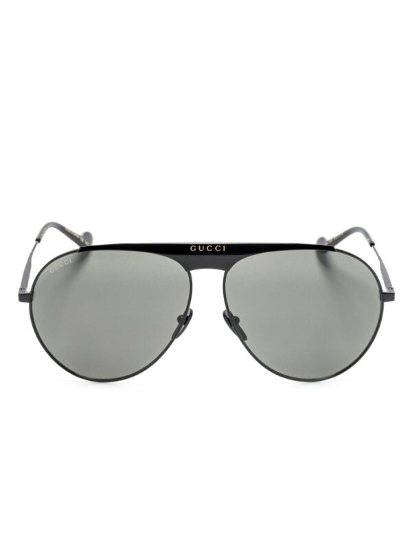 Gucci Eyewear logo-print pilot-frame sunglasses