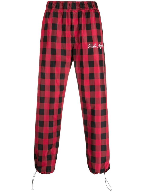 Palm Angels  check print track pants