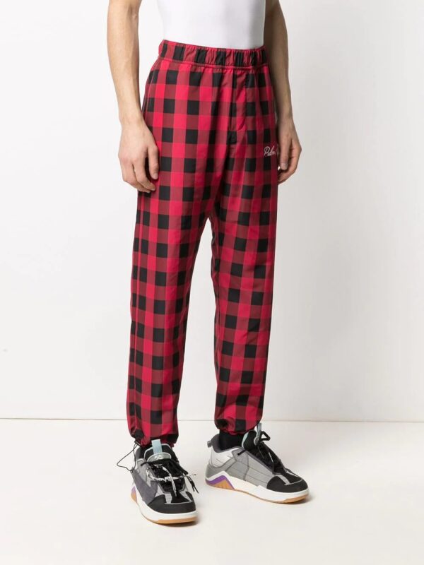 Palm Angels  check print track pants - Image 3