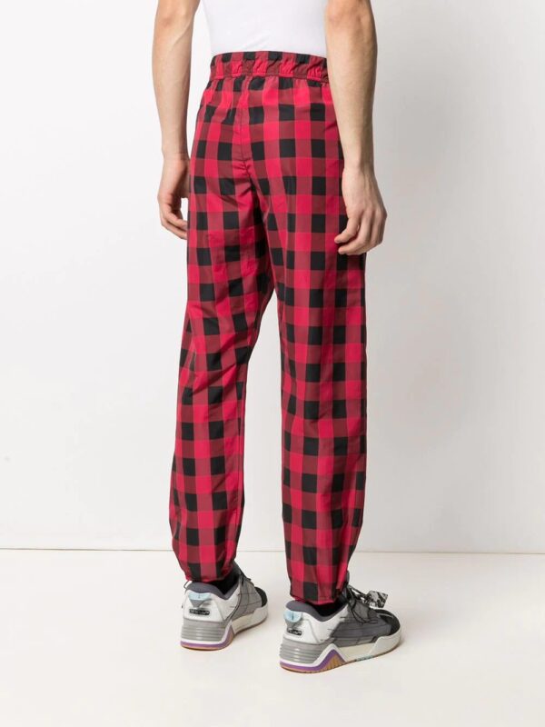 Palm Angels  check print track pants - Image 4