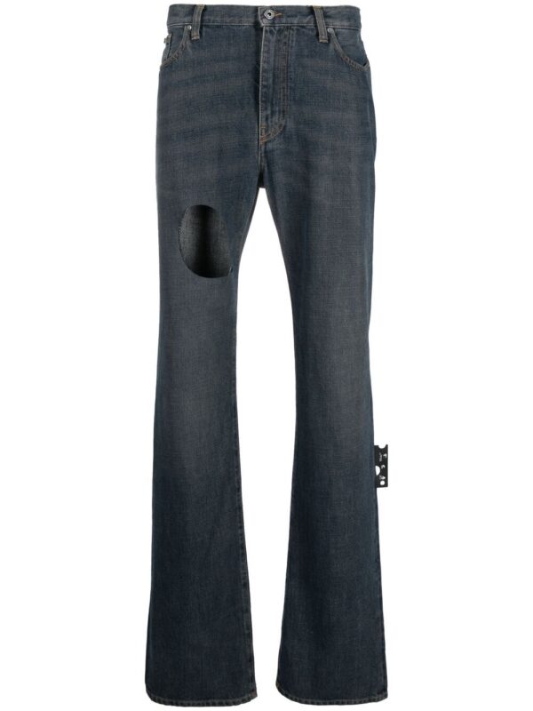 Off-White  Hands-Off distressed jeans