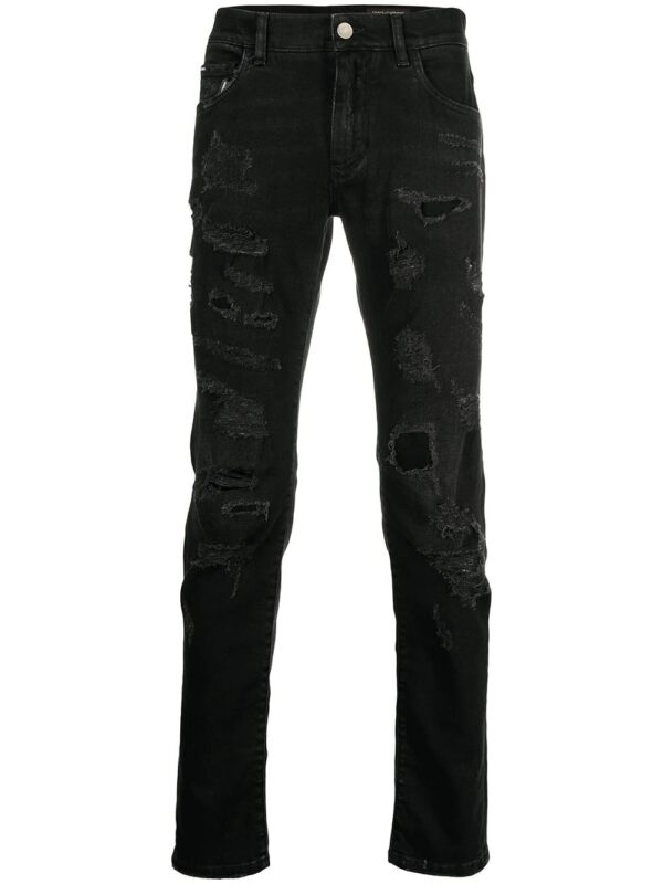 Dolce & Gabbana  distressed skinny jeans