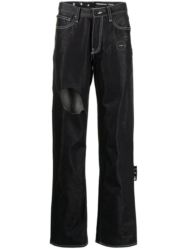 Off-White  cut-out detail denim jeans
