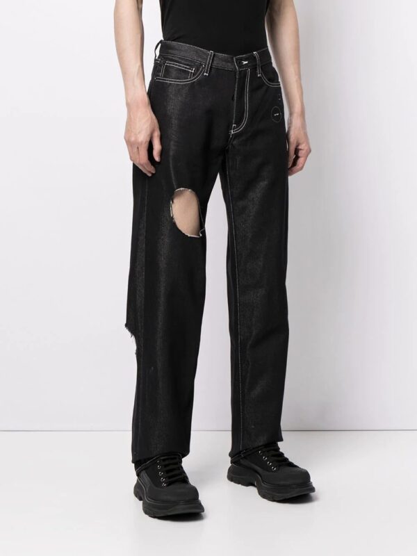 Off-White  cut-out detail denim jeans - Image 3
