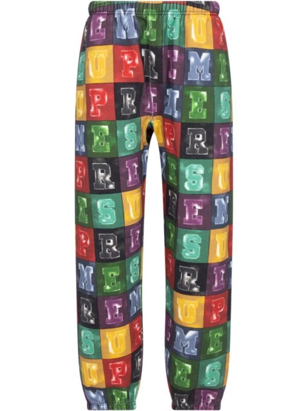 Supreme  blocks-print track pants