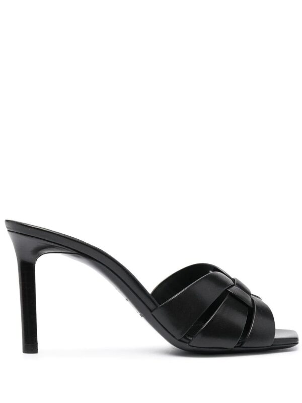 Saint Laurent Tribute 90mm leather mules