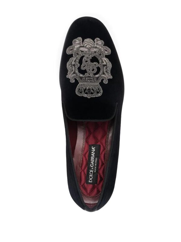 Dolce & Gabbana  Leonardo embroidered slippers - Image 4
