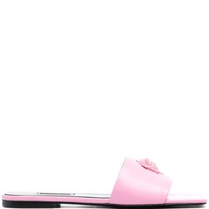 Versace Medusa-motif leather slides
