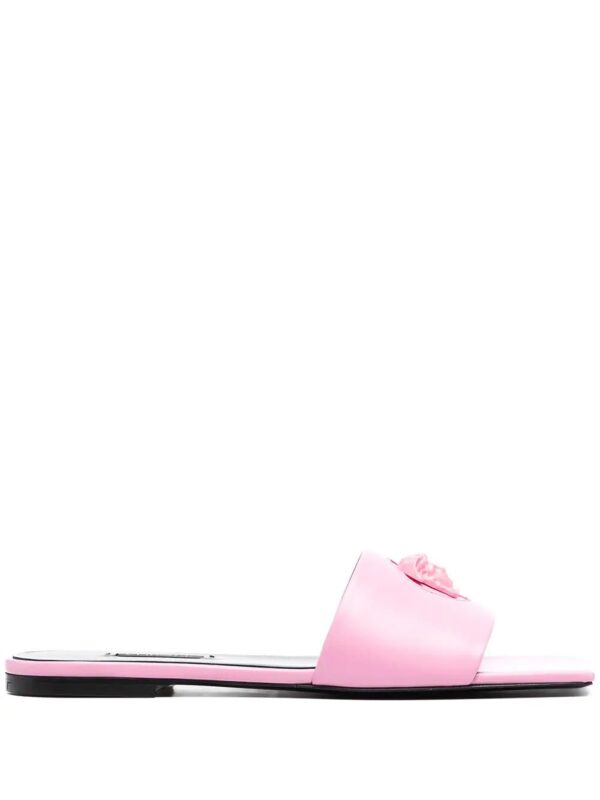 Versace Medusa-motif leather slides