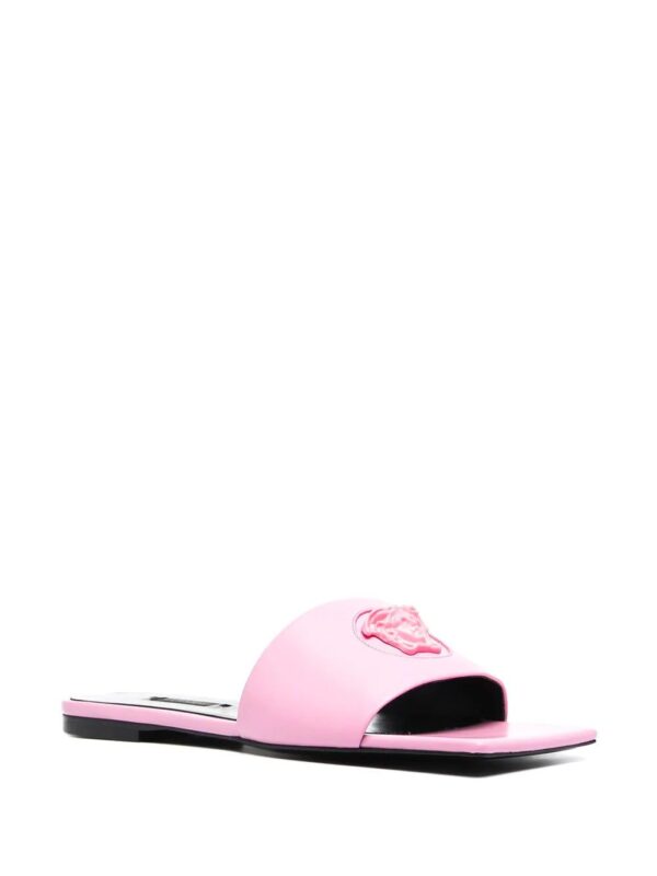Versace Medusa-motif leather slides - Image 2