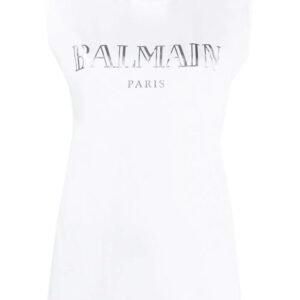 Balmain  logo-print vest top