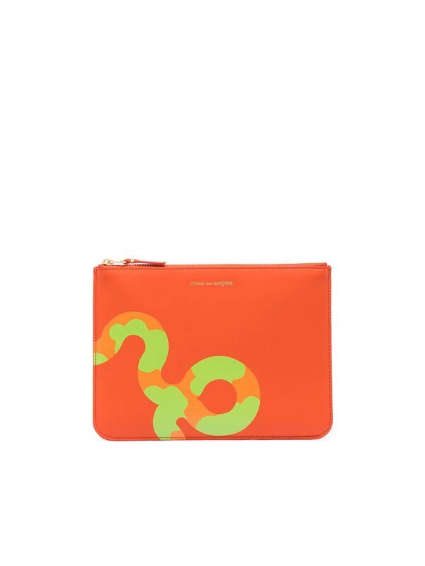 Comme Des Garçons Wallet  snake-print card holder