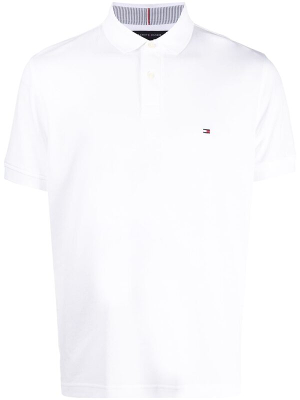 Tommy Hilfiger logo-patch polo shirt