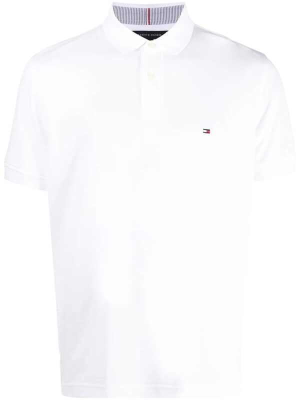 Tommy Hilfiger  logo-patch polo shirt