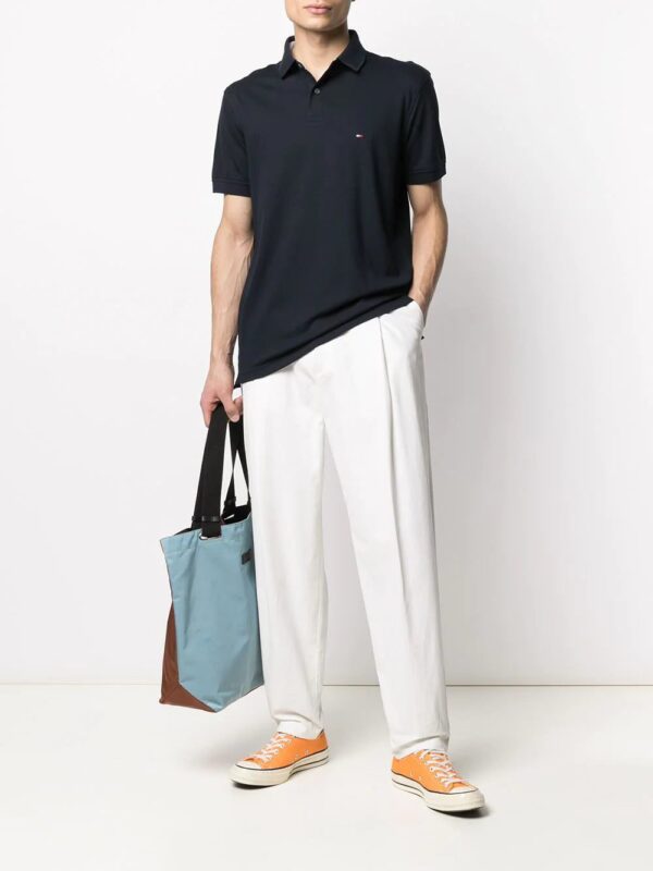 Tommy Hilfiger logo-patch polon shirt - Image 2