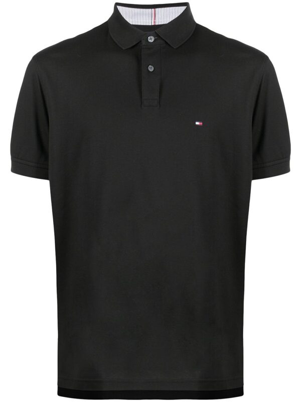 Tommy Hilfiger logo-patch short-sleeved polo shirt