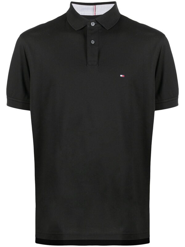 Tommy Hilfiger logo-patch short-sleeved polo shirt