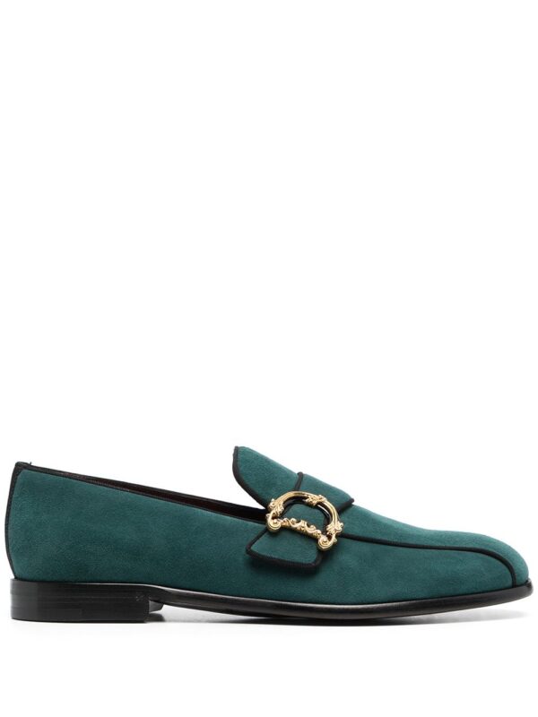 Dolce & Gabbana  baroque logo-plaque loafers