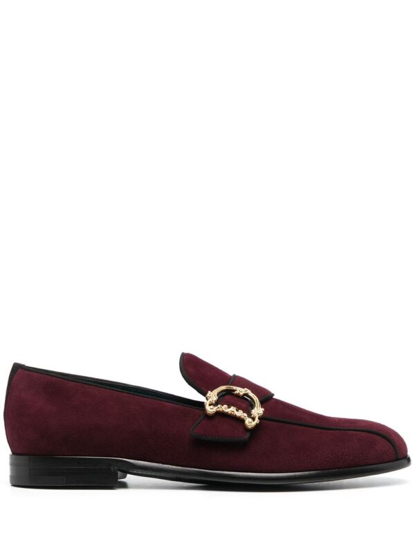 Dolce & Gabbana  baroque logo-plaque loafers